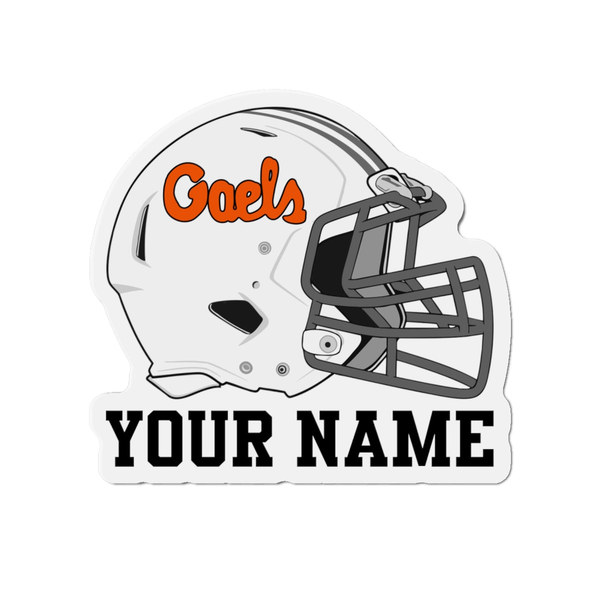 Shelton Gaels Football Helmet Die-Cut Magnet